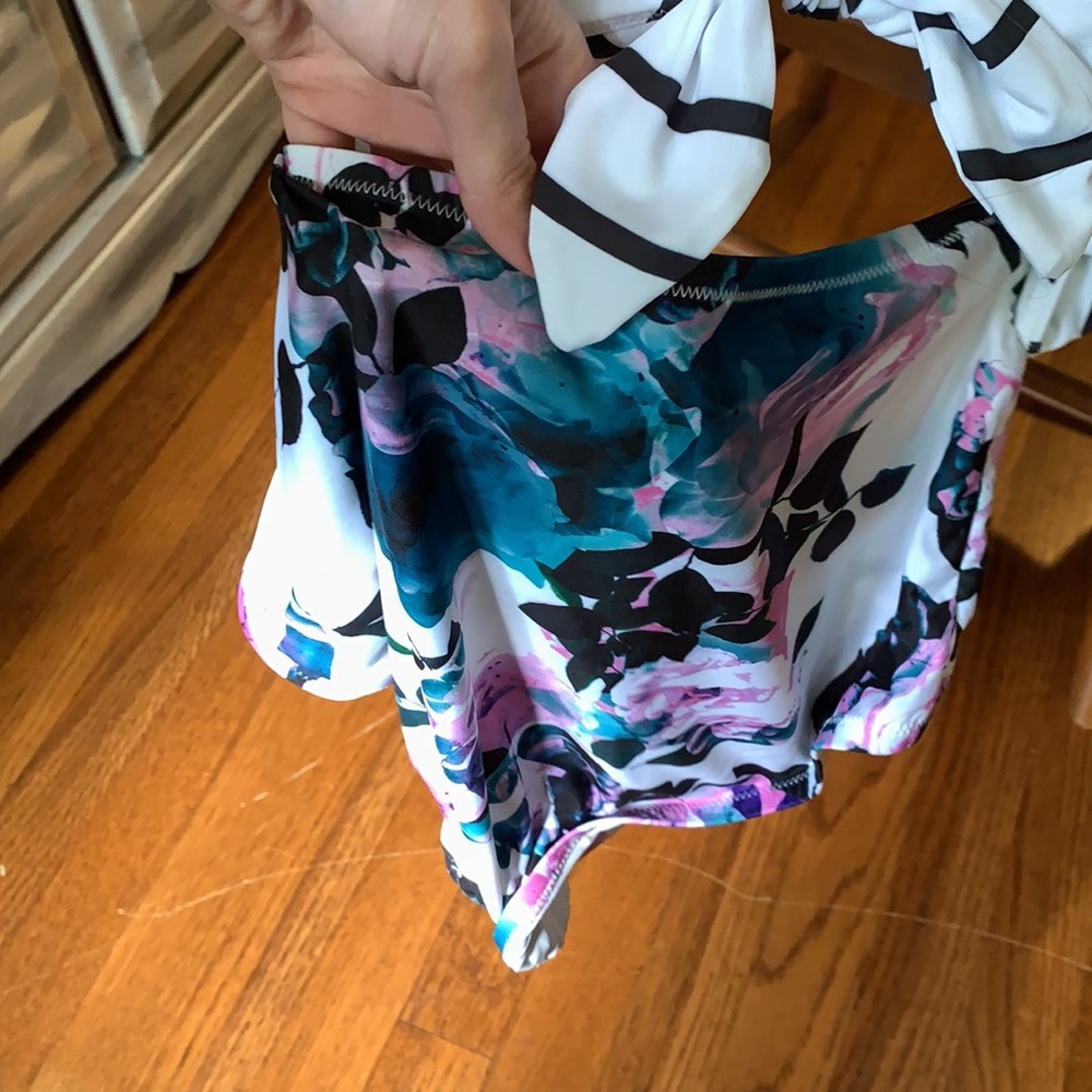 NWOT ModCloth Siena striped one piece bathing suit - Picture 8 of 12